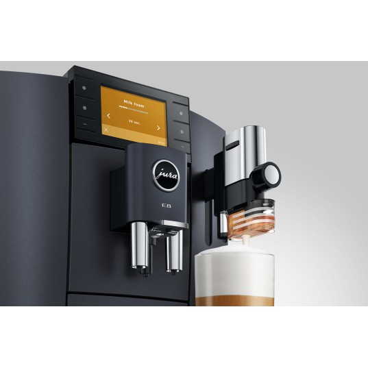 JURA E8 Midnight Silver (ED) kafijas automāts JURA E8 Midnight Silver (ED) kafijas automāts