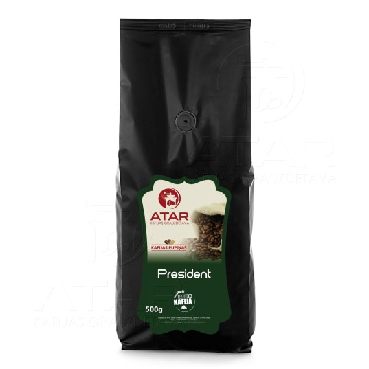 Kafijas pupiņas ATAR PRESIDENT | 500 g