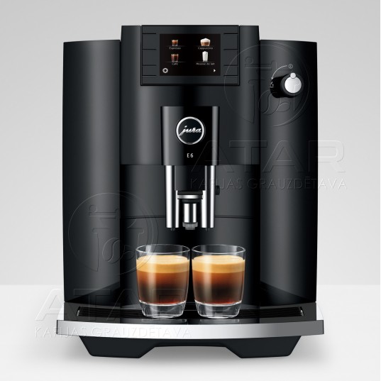 Jura E6 Piano Black (EC) kafijas automāts