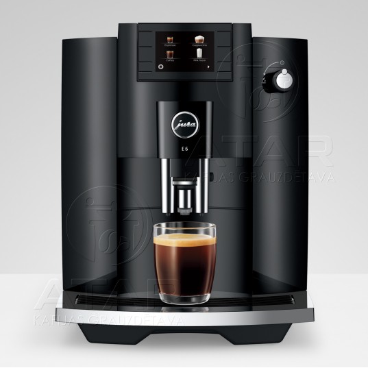 Jura E6 Piano Black (EC) kafijas automāts