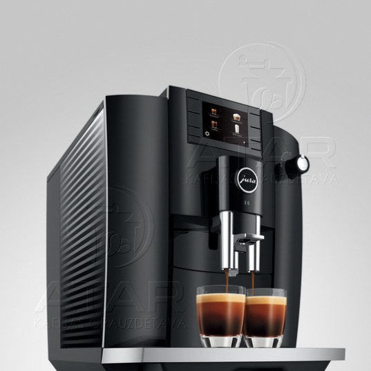 Jura E6 Piano Black (EC) kafijas automāts