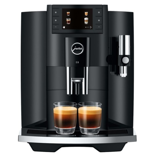 JURA E8 Piano Black (EC) kafijas automāts