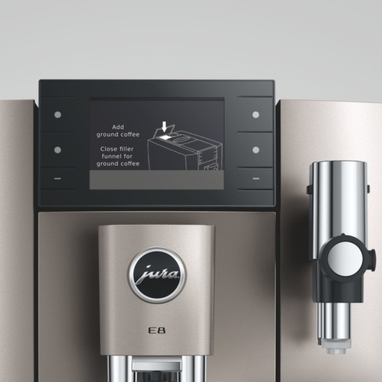 JURA E8 Midnight Silver (ED) kafijas automāts JURA E8 Midnight Silver (ED) kafijas automāts