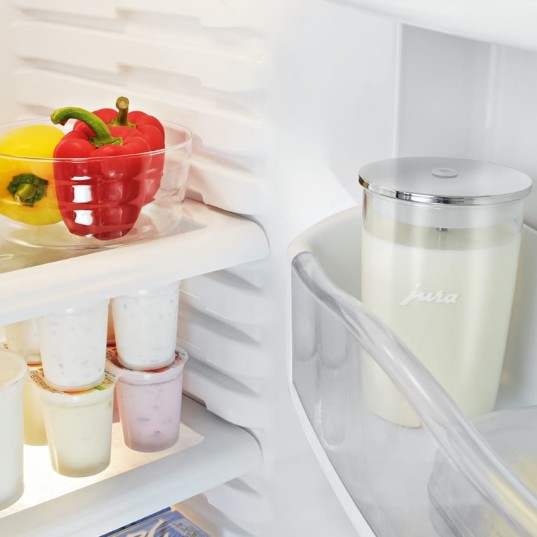 JURA stikla piena tvertne 0.5 l – piemērota cappuccino un latte pagatavošanai (72570)