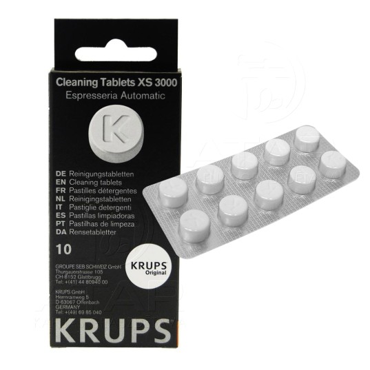 Таблетки для чистки KRUPS XS 3000, 10 шт.