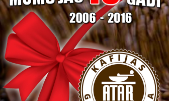 Mums 10. gadu jubileja!